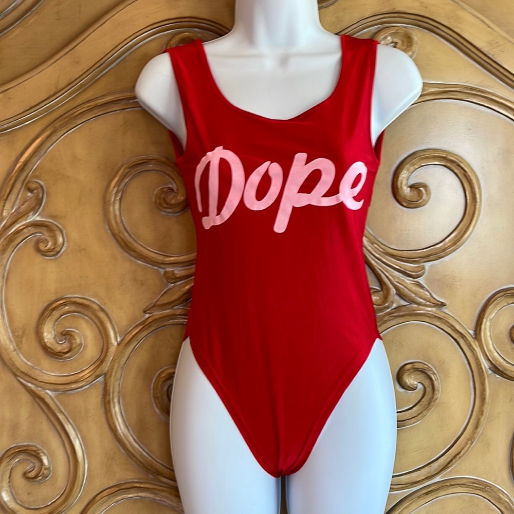 So “Dope” Red Swimsuit